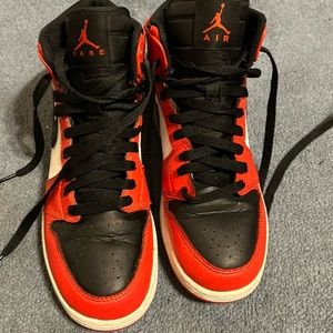 Nike rare air black and white air Jordan’s